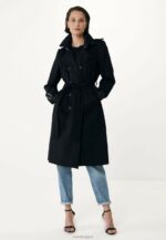 двуредно палто черно шварц Жени X4BJ495 Mexx - Image 2