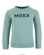 пуловер с кръгло деколте тъмен ментов цвят зелено момчета X4BJ4917 Mexx