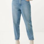 Mom jeans с висока талия crown bleach син Жени X4BJ421 Mexx